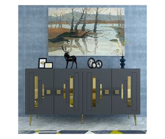 Konzol 180, Antracit, Arany