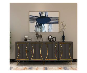 Konzol 234, Antracit, Arany