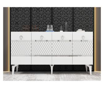 Konzol 934, Fehér, Ezüst