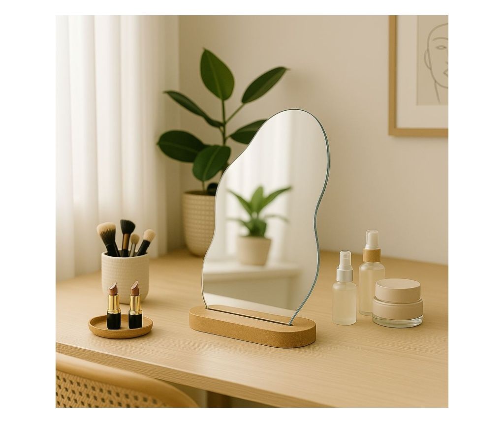 Kozmetično ogledalo 970, leseno