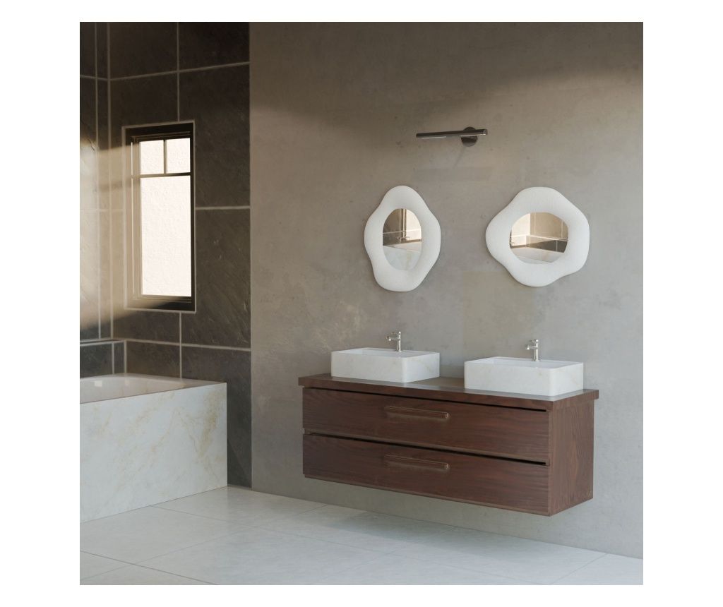 Dísztükör szett (2 db) 022, fehér