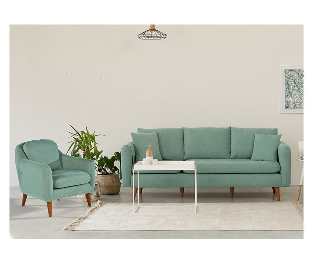 Set Canapea 890, Verde Fistic