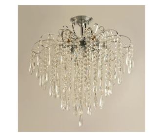 EGO Kristalni Lestenec 9x E27, Premer 60cm, Sijajni Krom