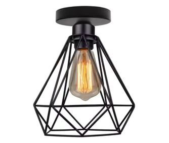 GRACIE Gyémánt Lámpaernyő Függőlámpa, 1xE27, Fekete