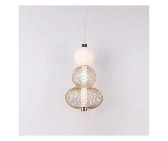 Lustra LED obesna svetilka LM550/3GD, 12W, zlata barva