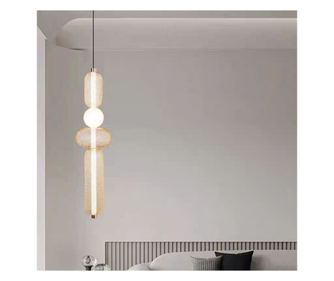 LM551/4GD Arany LED Függőlámpa, 24W, Állítható Magasság, 3 Fény Szín