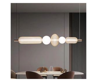 Luster LED Viseća Svjetiljka LM551/5GD, 28W, 3000/4000/6000K Svjetlo, Zlatna, Podesiva Visina