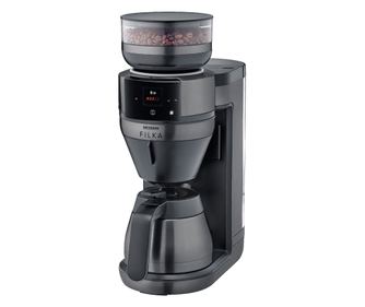 Kávéfőző darálóval, Severin, Filka, 8 csésze, fekete