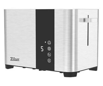 Toaster digital Zilan ZLN6334 2 felii, Inox, 3 functii, Display LED cu touch screen, Tavita pentru firimituri, 850W