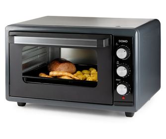 DOMO XXL elektromos konvekciós sütő, 50 liter, max. 230°C-ig állítható hőmérséklet, 4 sütési mód, kompakt, 90 perces időzítő, tü