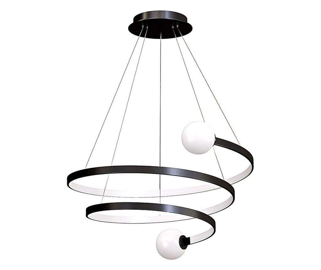 Κρεμαστό Φωτιστικό Οροφής Toolight Lhj029-Cp Black Μαύρος 55X55Xcm
