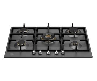 Bertazzoni Heritage Газов плот, 5 котлона, 75 см, Матово черно