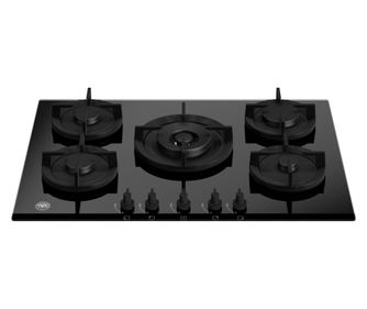Газов плот Bertazzoni 75 см Modern Collection, 5 котлона, Черен