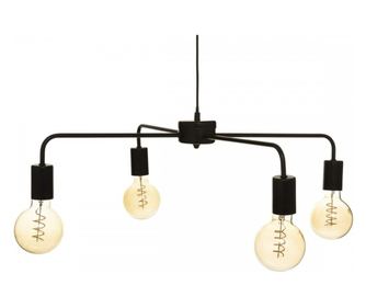 Lustra Kelly, industrial, metal, 69xH18 cm, cablu 80 cm