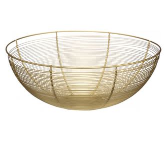Fructiera Contempo Gold, metal, 32xH12 cm