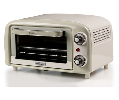 Elektromos sütő Ariete VINTAGE 3919/03, 800W, 10 l, 3 üzemmód, Akár 230°C, Dupla hőálló üveg, 60 perces időzítő, Bézs
