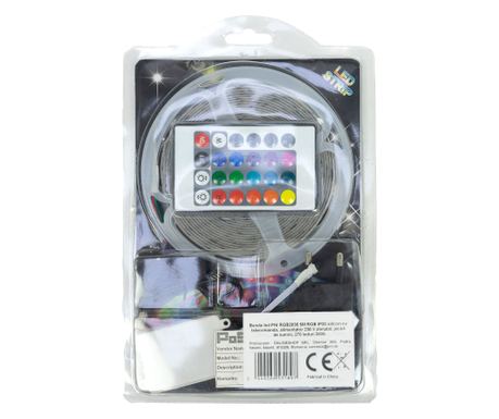 PNI RGB2835 LED traka, 5 m, RGB, IP65, silikonska s daljinskim upravljačem, napajanje 230 V, mogućnost prigušivanja, svjetlosni 
