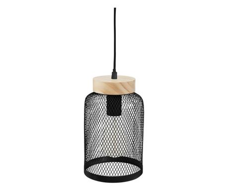 Żyrandol Steel Mesh Zely, stal, czarny, 15x25 cm, kabel 80 cm