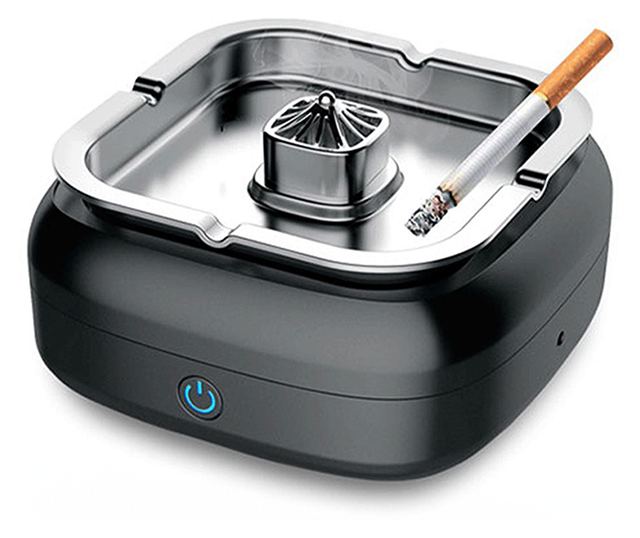 Пепелник без мирис CYBERDUST, пречиствател на въздух, USB зареждане, подходящ за офис, кола, дом