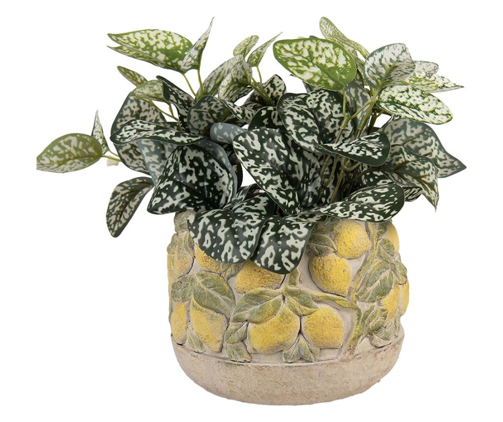 Lemon Multicolor Ceramic Flower Pot Ø 19x15 cm - 2