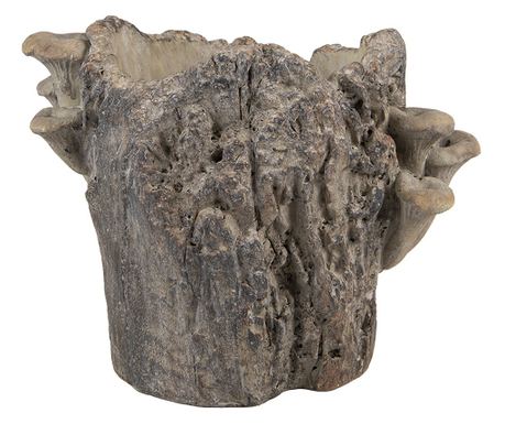 Rjav kamnit cvetlični lonec 24x18x18 cm