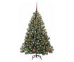 vidaXL Artificial Christmas Tree with 150 LED Green 150 cm PE and PVC
