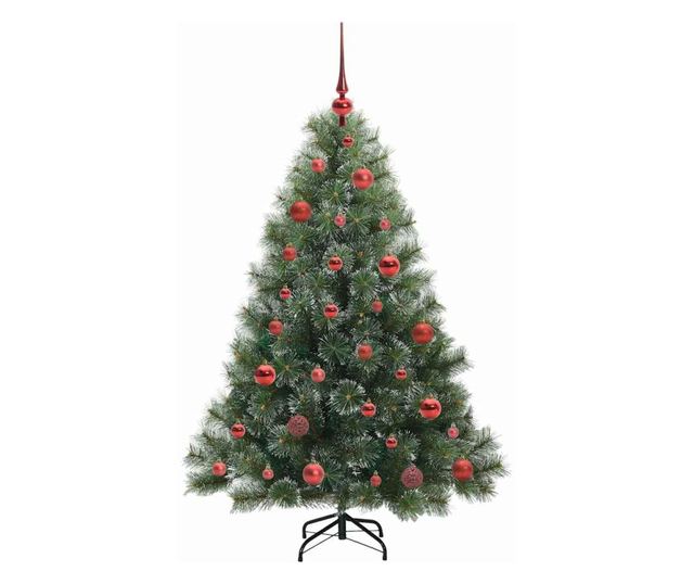 vidaXL Artificial Christmas Tree with 150 LED Green 150 cm PE and PVC