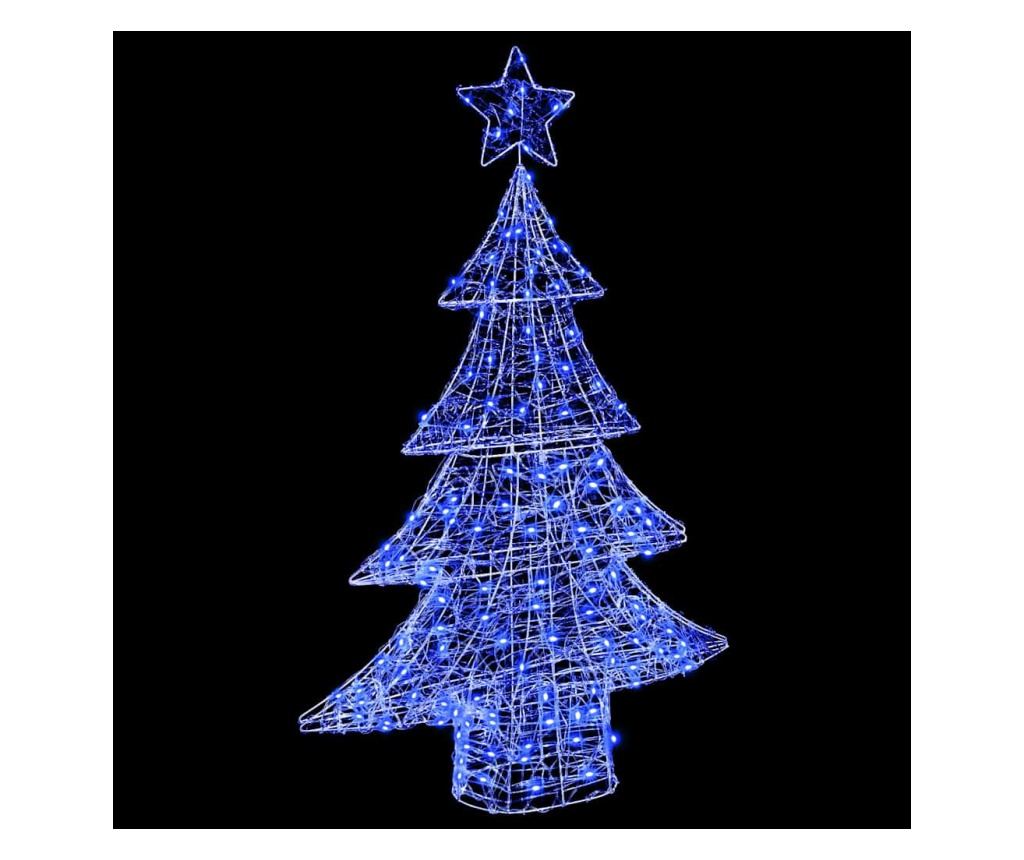 Коледно дърво с 100 LED светодиода Синьо 120 cm Акрил - 5