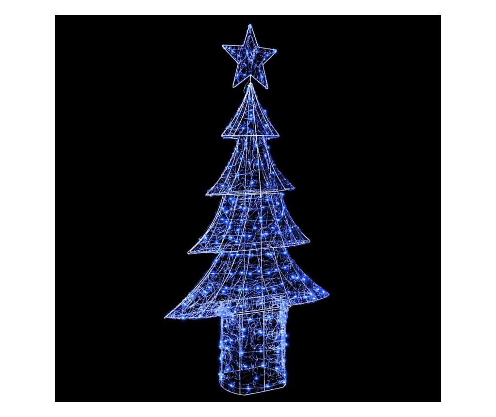 Коледно дърво с 240 LED светодиода Синьо 180 cm Акрил - 5