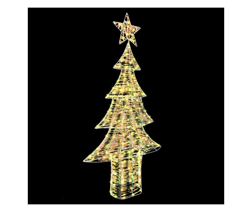 Коледно дърво с 240 LED светодиода Топло бяло 181 cm PET - 5