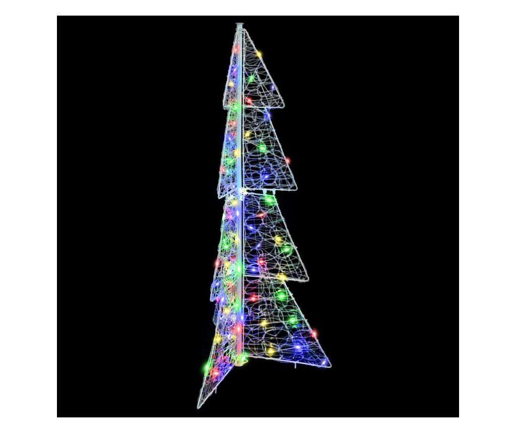 Коледно дърво с 100 LED светодиода Многоцветен 120 cm Акрил - 7