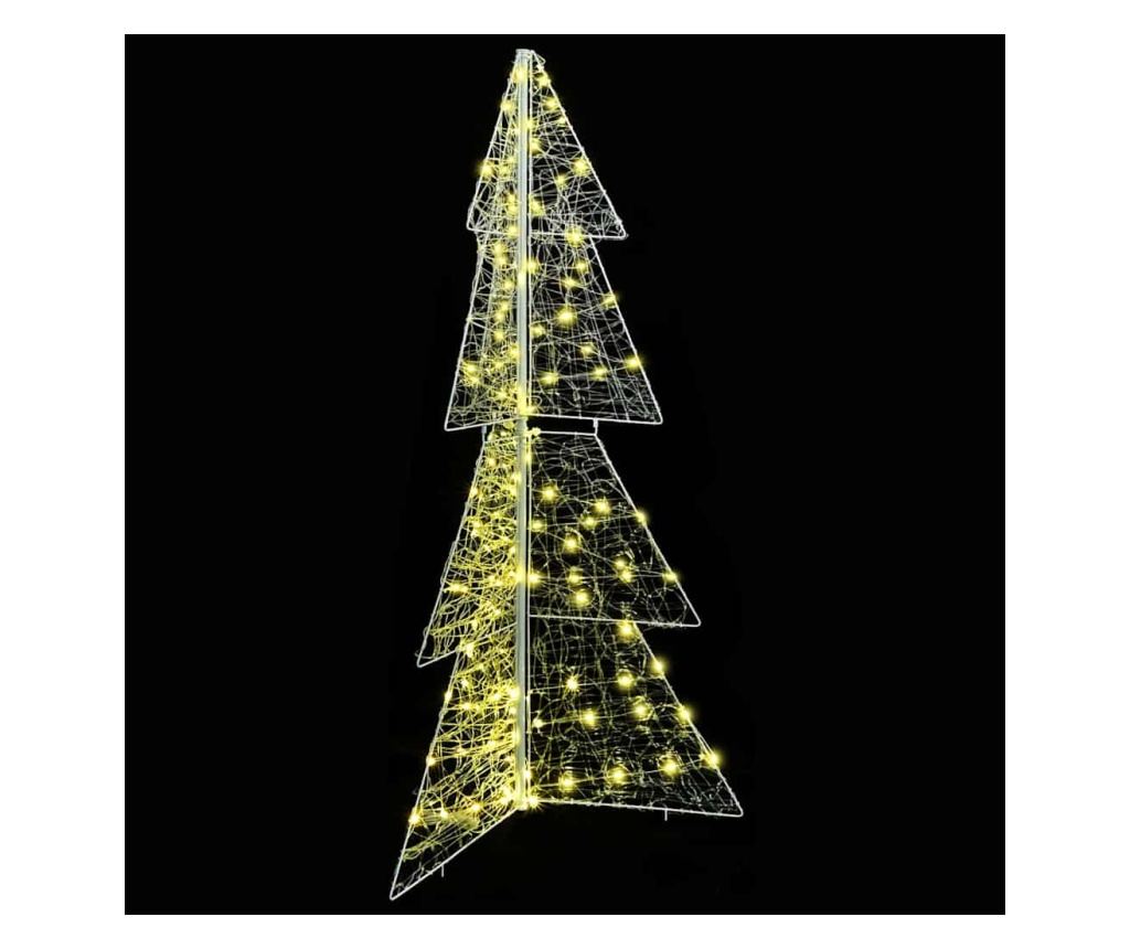 Коледно дърво с 160 LED светодиода Топло бяло 150 cm Акрил - 5