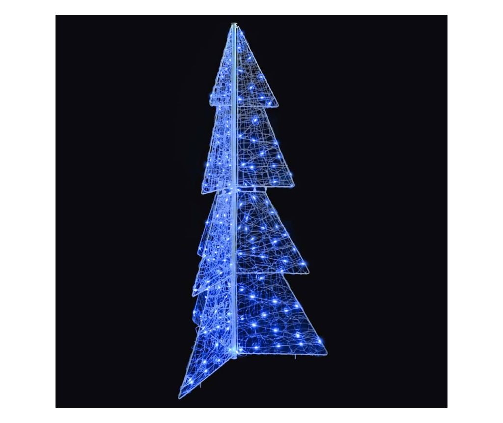 Коледно дърво с 160 LED светодиода Синьо 150 cm Акрил - 5