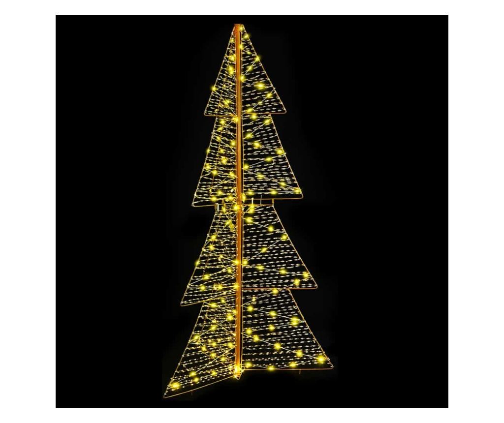 Коледно дърво с 160 LED светодиода Топло бяло 150 cm PET - 5
