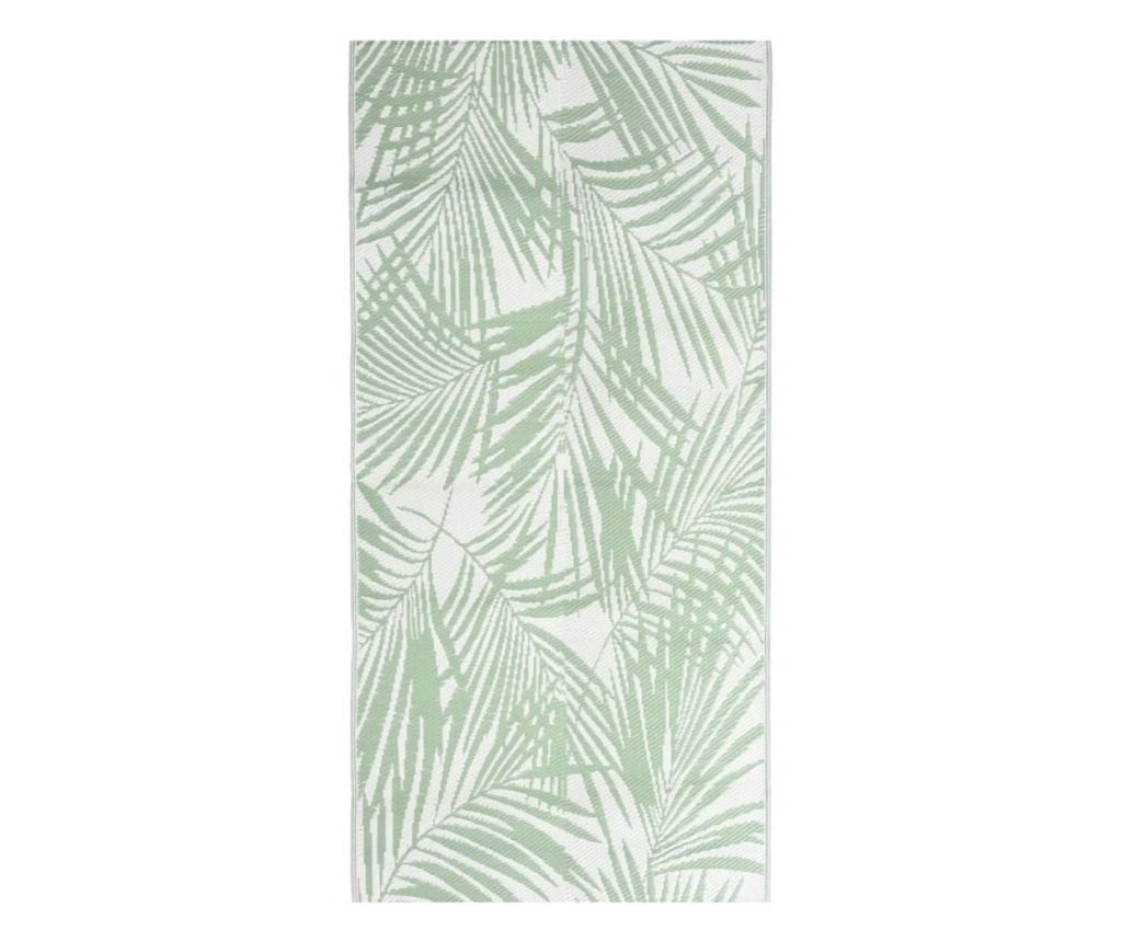 Външен килим, зелен, 80x150 см, PP - 2