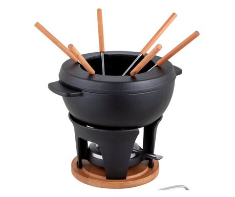 Fondue szett, Kuhn Rikon, Glacier, 2 liter, fekete