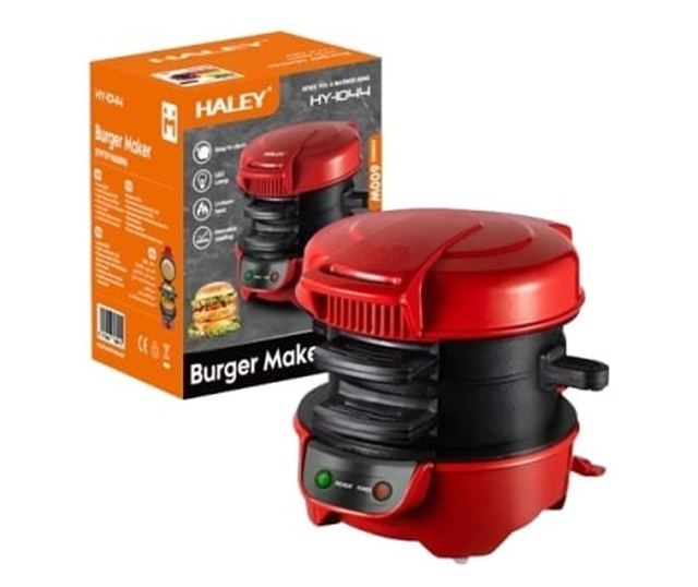 Uređaj za burgere, 600 W, ploče s neprianjajućim dnom, ravnomjerno zagrijavanje, 180°