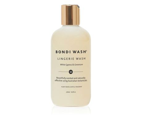 Prémium mosószemélyes fehérneműhöz, Bondi Wash, fehér ciprus és muskátli, 10 mosás, 250 ml