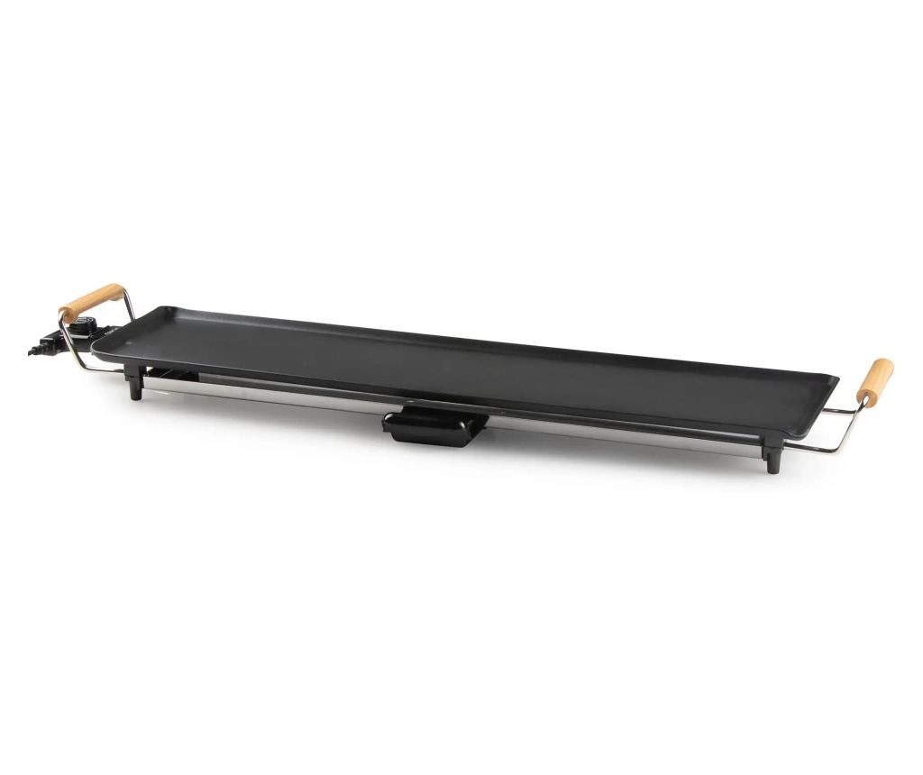 Plita electrica XXL DOMO, Teppanyaki, 90 x 22 cm, 1800 W, negru - 2