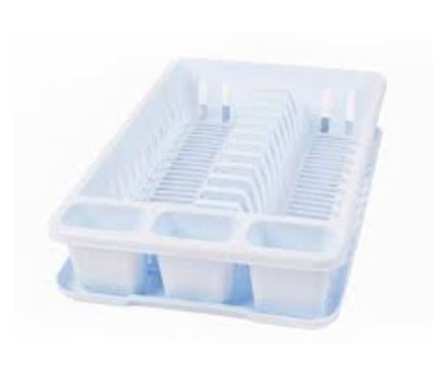 Сушилник Romtatay за съдове, с тава размер 42x27x8.5 см