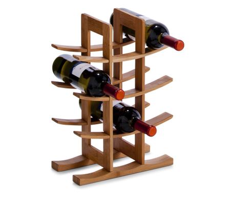 Suport sticle vin Zeller, bambus, 29x16x42 cm Zeller, bambus