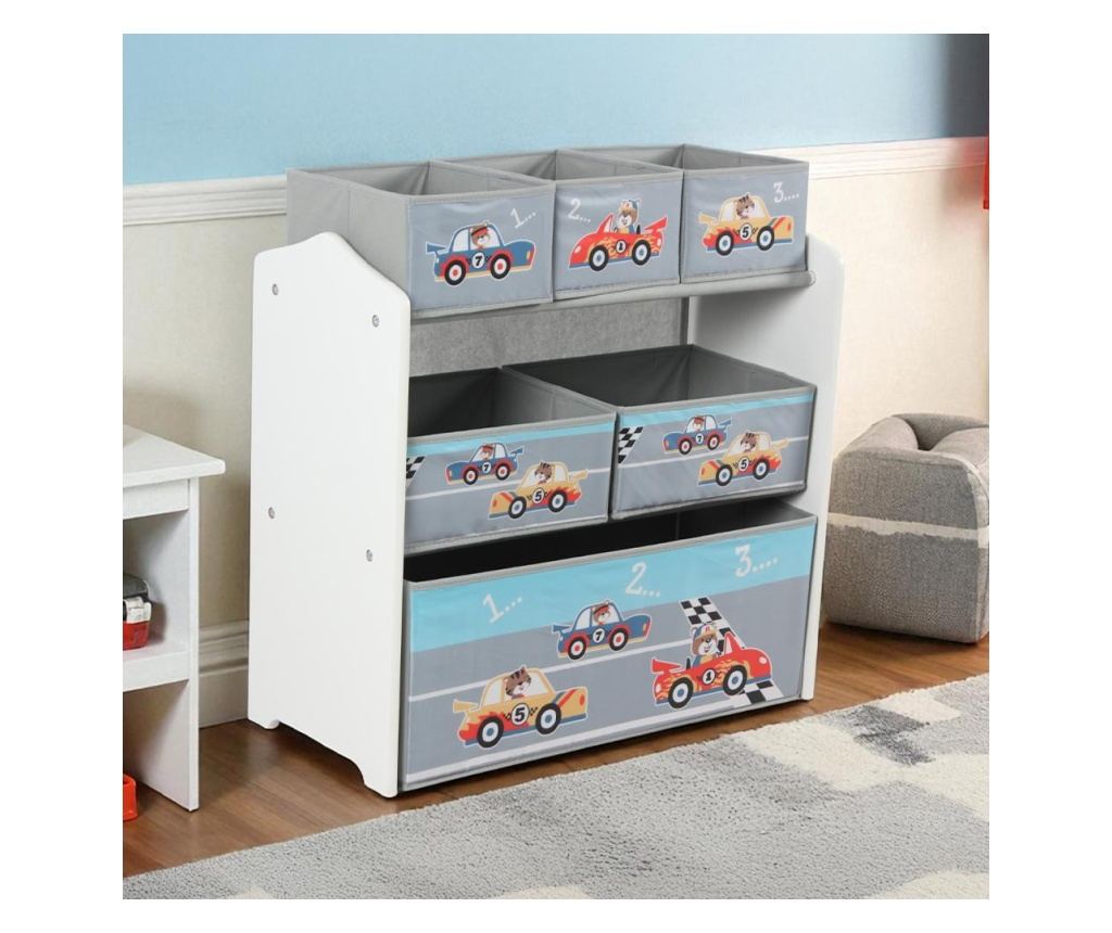 Шкаф за съхранение на играчки U-Grow Cars - 3