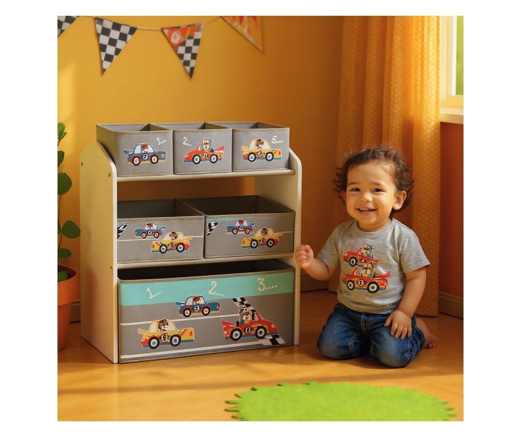 Шкаф за съхранение на играчки U-Grow Cars - 5
