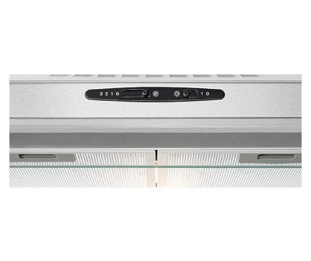 Традиционен аспиратор Bomann, DU 623.3, 5-слойни алуминиеви филтри, 3 степени на мощност, LED осветление, филтър с активен въгле