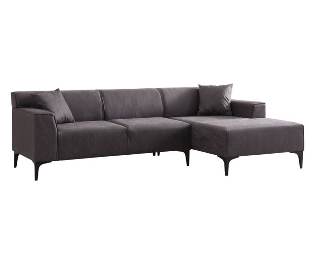 Ъглов диван 837, антрацит