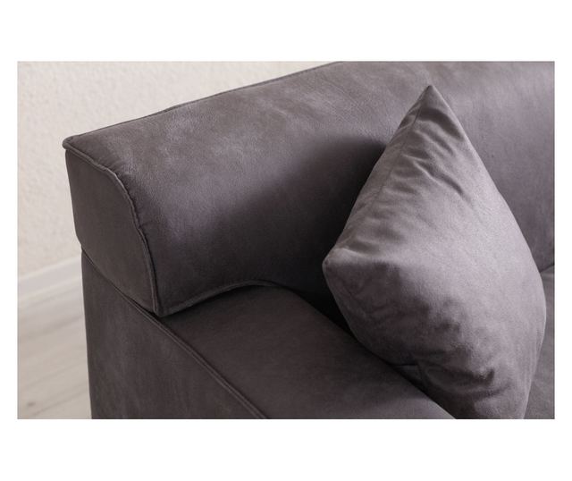 Ъглов диван 837, антрацит