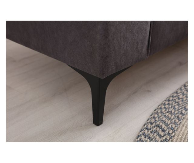 Ъглов диван 837, антрацит