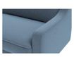 1-Seat Sofa 486, Ocean Blue, Walnut