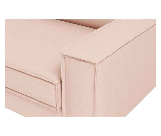 2-Seat Sofa 513, Salmon, Walnut