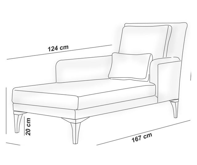 Daybed 167, Claret Red